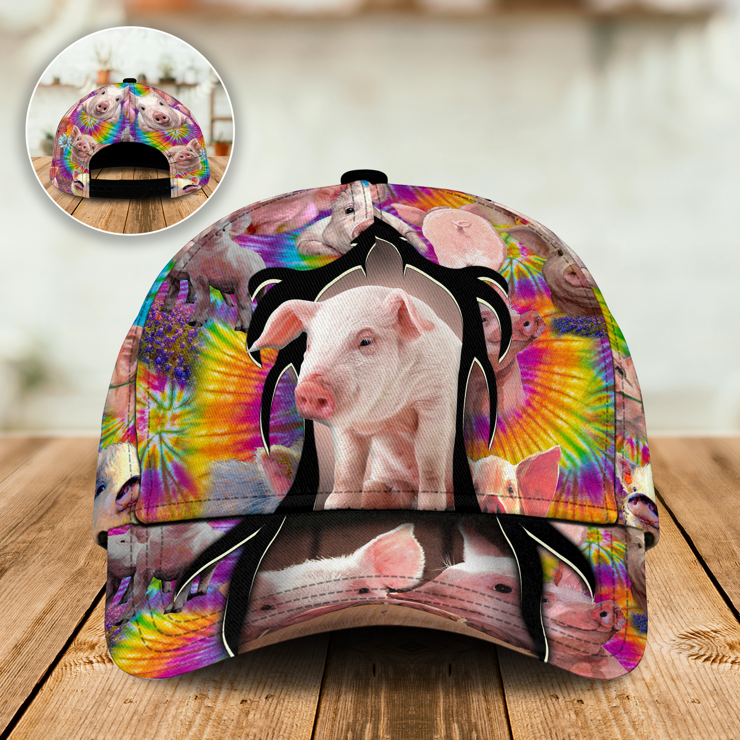 Pig Easily Distracted By Piggy Classic Cap For Holiday Trips Daily Outfits And Thoughtful Gifting