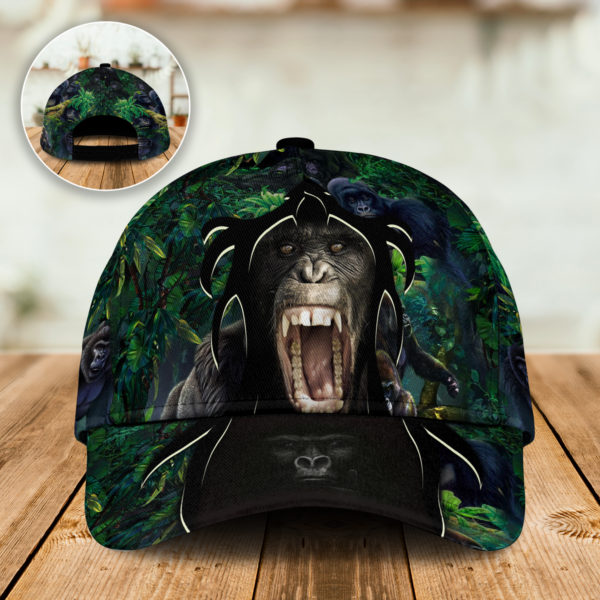 Gorilla Jungle Family Life Classic Cap For Outdoor Adventures Festivals And Casual Wear
