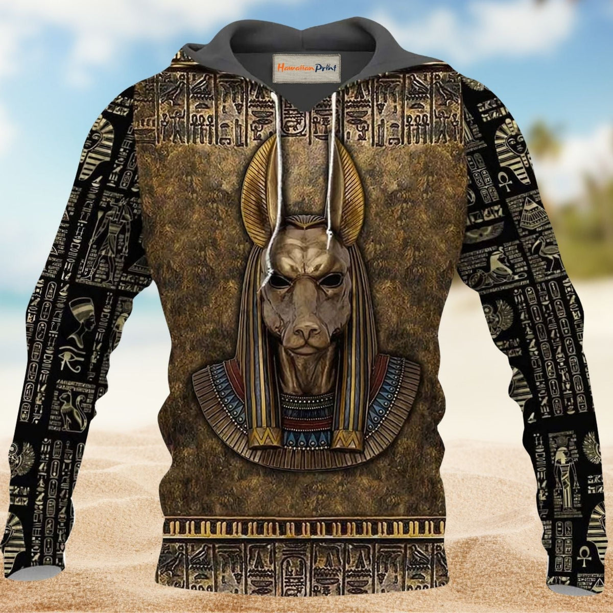 Ancient Anubis Egypt Pride Hoodie For Pride Events Seasonal Festivals And Positive Expression