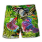 Aquarium Fish Freshwater Lover Beach Shorts Pattern View For Coastal Holidays And Casual Activities