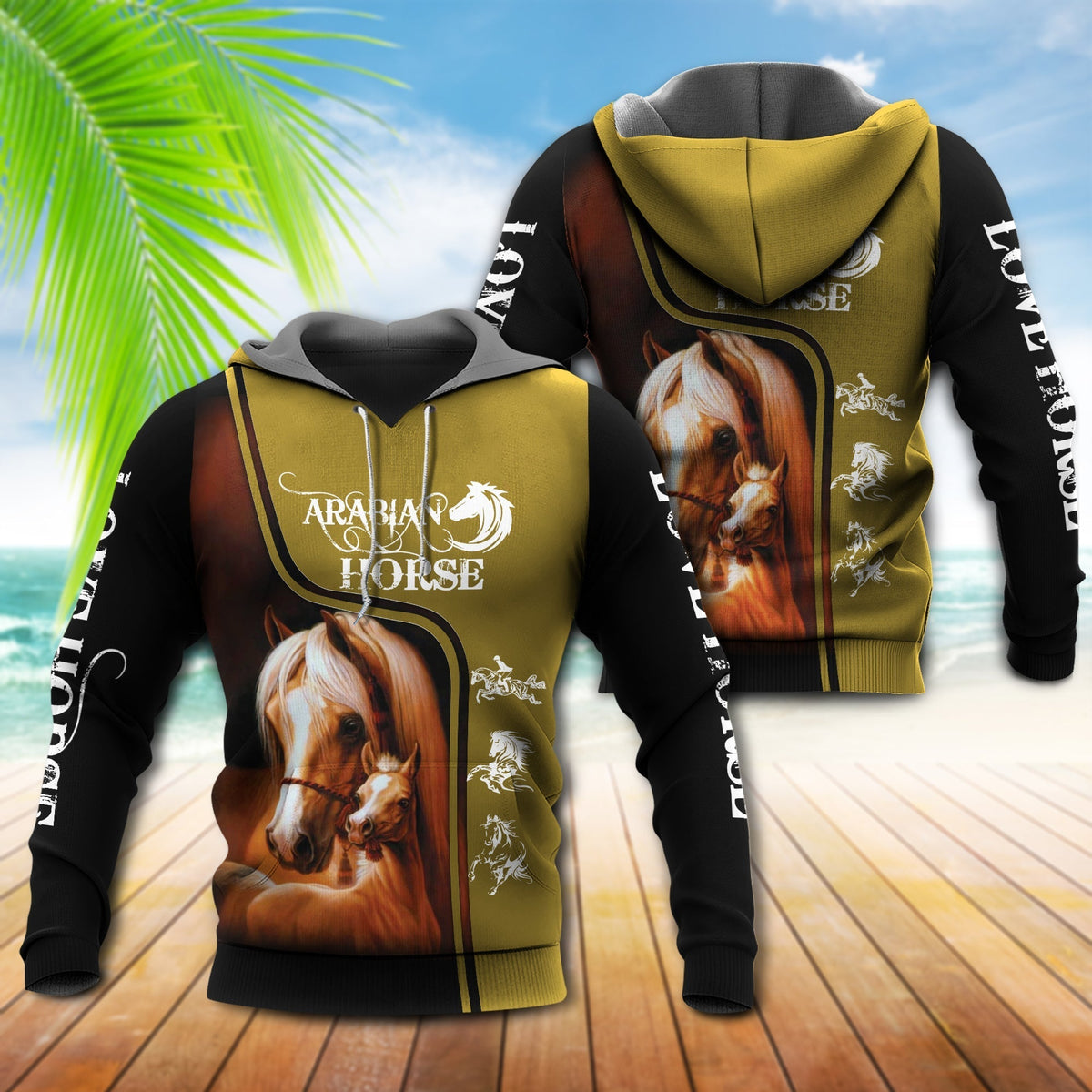 Arabian Horse Hoodie For Country Outings Travel Days And Relaxed Streetwear