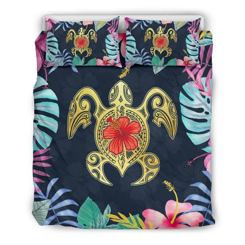 Hawaii Turtle Ocean Bedding Cover For Coastal Bedroom Decor