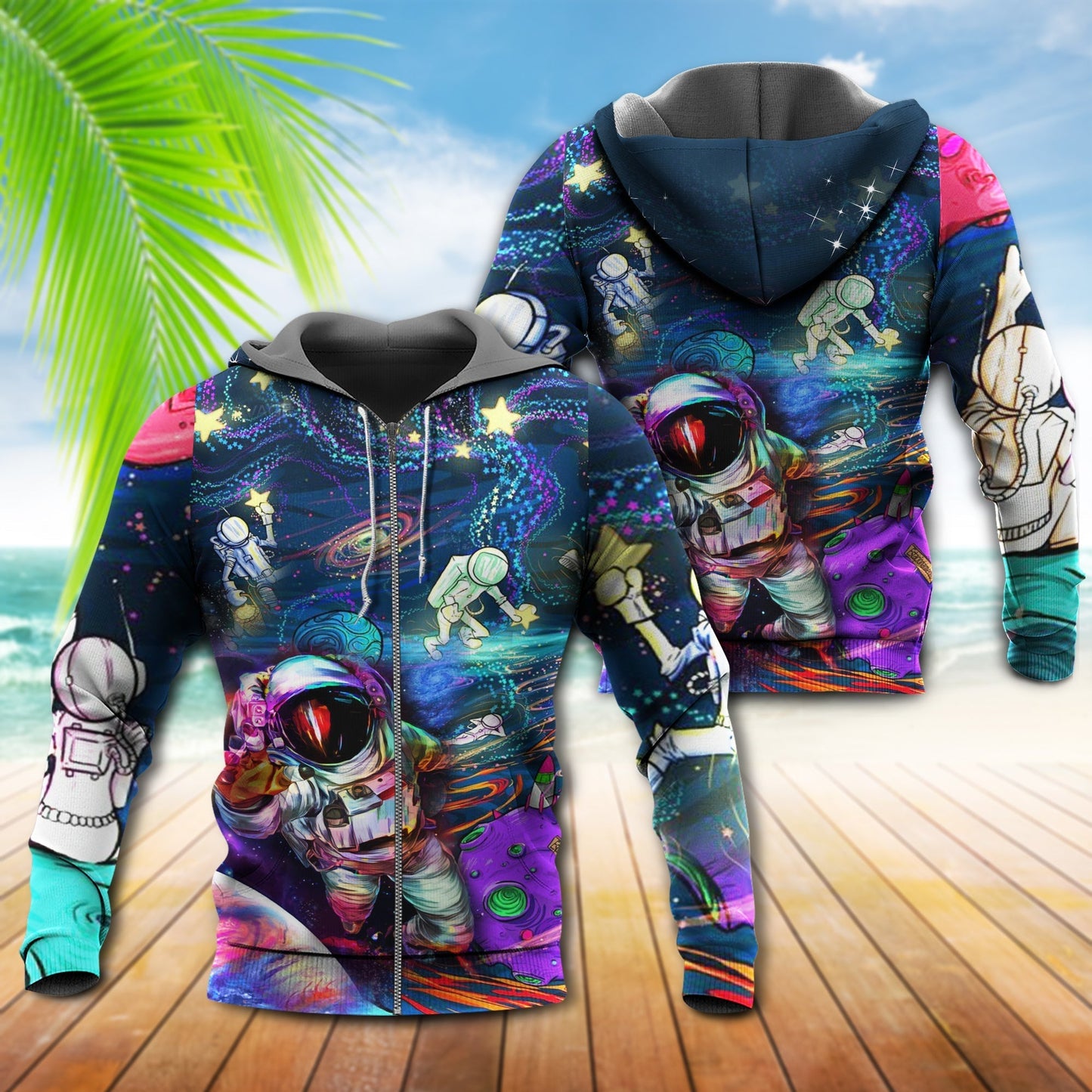 Astronaut Galaxy Space Adventure Hoodie For Fantasy Art Lovers Travel Activities And Streetwear