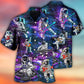 Astronaut Showtime Hawaiian Shirt Design View For Casual Summer Styling