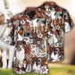 Vintage Tropical Dog Australian Shepherd Hawaiian Shirt Artwork View For Weekend Travel And Beach Style