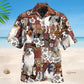 Australian Tropical Shepherd Dog Hawaiian Shirt For Tropical Holidays, Outdoor Gatherings, And Everyday Comfort