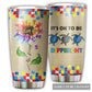 Autism Awareness Turtle 20 Oz Tumbler For Coffee Travel And Daily Drinks
