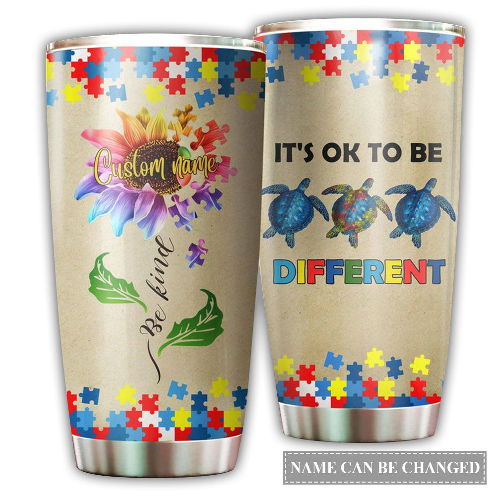 Autism Awareness Turtle 20 Oz Tumbler For Coffee Travel And Daily Drinks