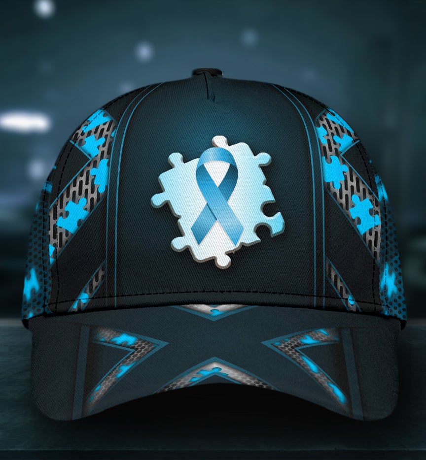 Autism Awareness Blue Support Classic Cap For Outdoor Travel Festivals And Relaxed Everyday Wear