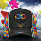 Autism Awareness Carbon Support Classic Cap For Travel Adventures Weekend Wear And Casual Style