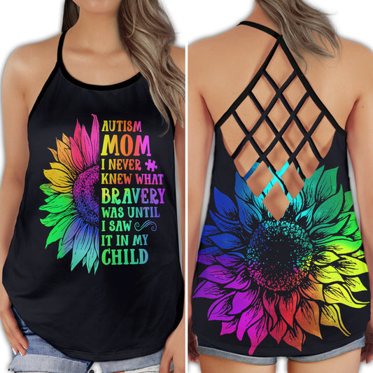 Autism Mom Journey Love Strength Hollow Tank Top For Community Events And Positive Support