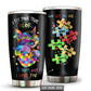 Autism Awareness I See Your True Colors Personalized 20 Oz Tumbler For Coffee Travel And Daily Drinks