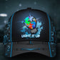 Autism Awareness Light It Up Classic Cap For Vacations Festivals Parties And Everyday Outfits