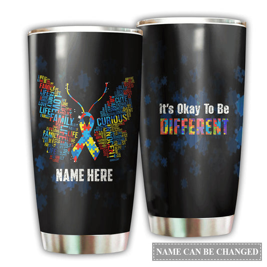 Autism Awareness Personalized 20 Oz Tumbler For Coffee Travel And Daily Drinks