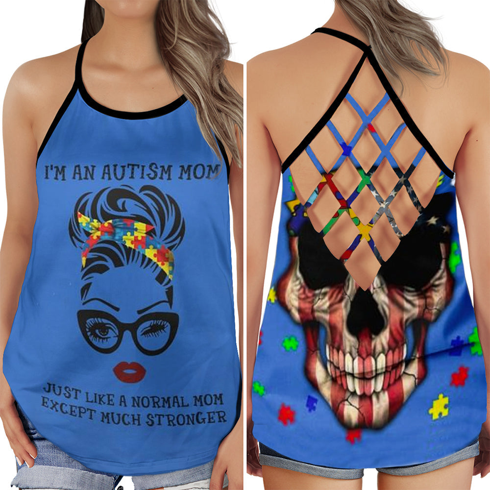 Autism Mom Everyday Strength Hollow Tank Top For Community Events And Positive Support