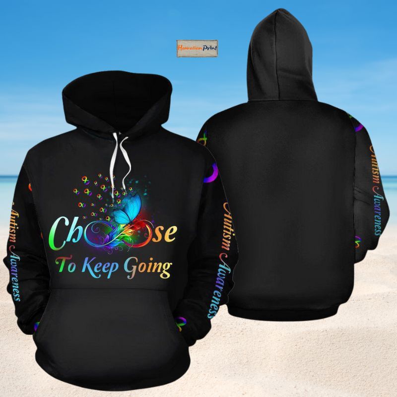 Autism Infinity Keep Going Hoodie For Awareness Campaigns Comfortable Wear And Supportive Gifting