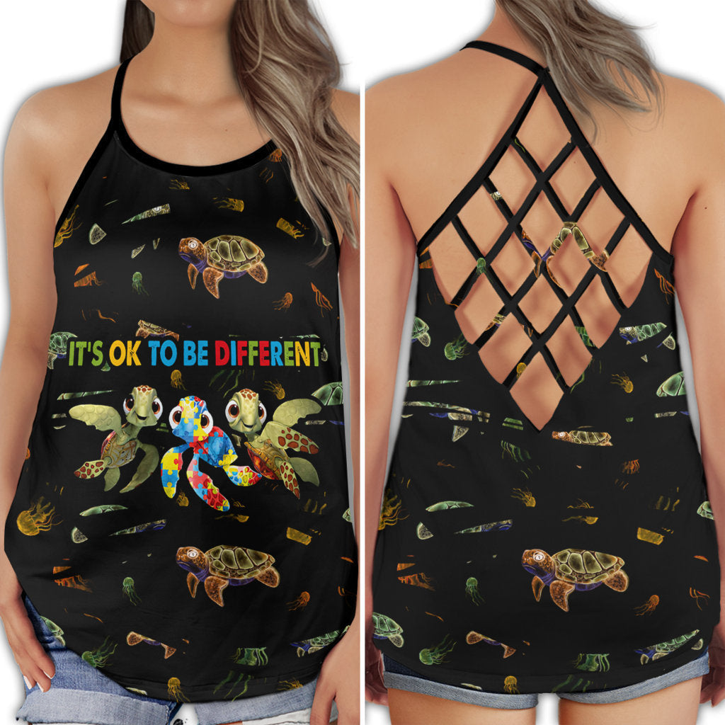 Autism Love To Be Different Awareness Hollow Tank Top For Community Events And Positive Support