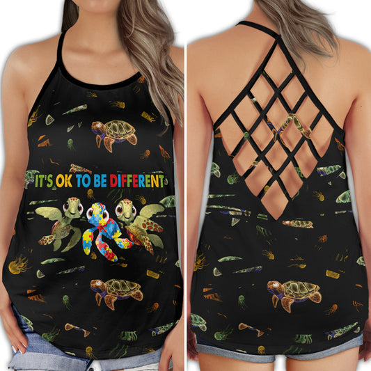 Autism Love To Be Different Awareness Hollow Tank Top For Community Events And Positive Support