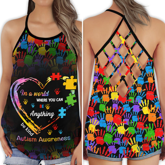 Autism Kindness Awareness Hollow Tank Top For Community Events And Positive Support
