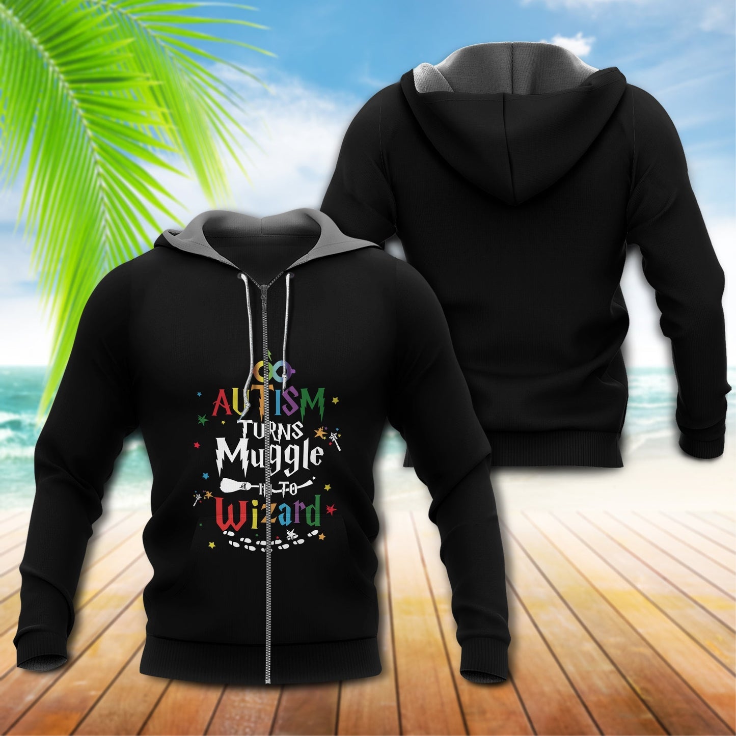 Magic Autism Acceptance Hoodie For Community Outreach Casual Travel And Meaningful Wear