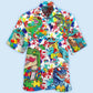 Autism Dinosaur Pattern Hawaiian Shirt For Tropical Holidays, Outdoor Gatherings, And Everyday Comfort