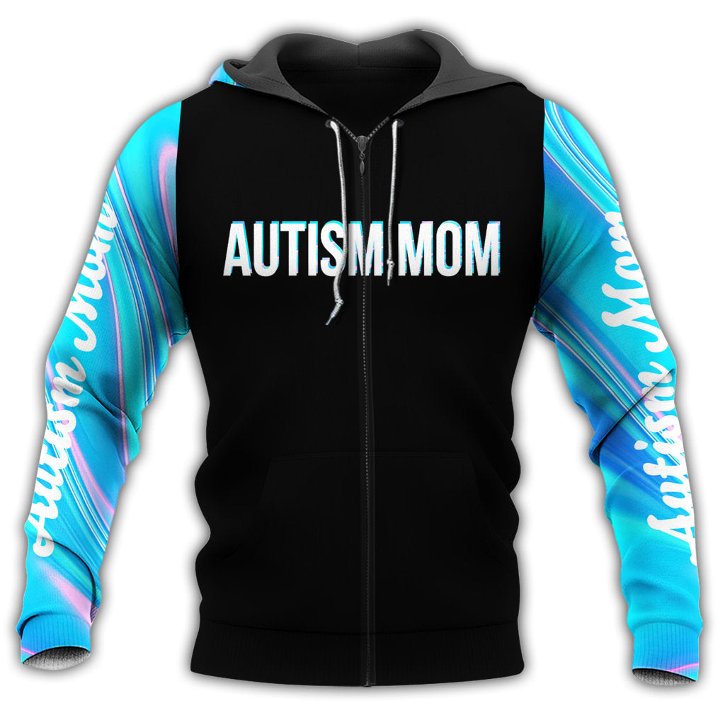 Autism Mom Moon Personalized Hoodie For Awareness Walks Community Events And Relaxed Outfits