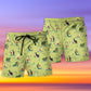 Happy Avocado Playful Beach Shorts For Beach Trips And Relaxed Vacation Styling