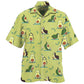 Creative Cute Avocado Fun Hawaiian Shirt For Resort Trips, Coastal Parties, And Warm Weather Style