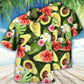 Tropical Floral Avocado Hawaiian Shirt Artwork View For Coastal Escapes And Resort Style