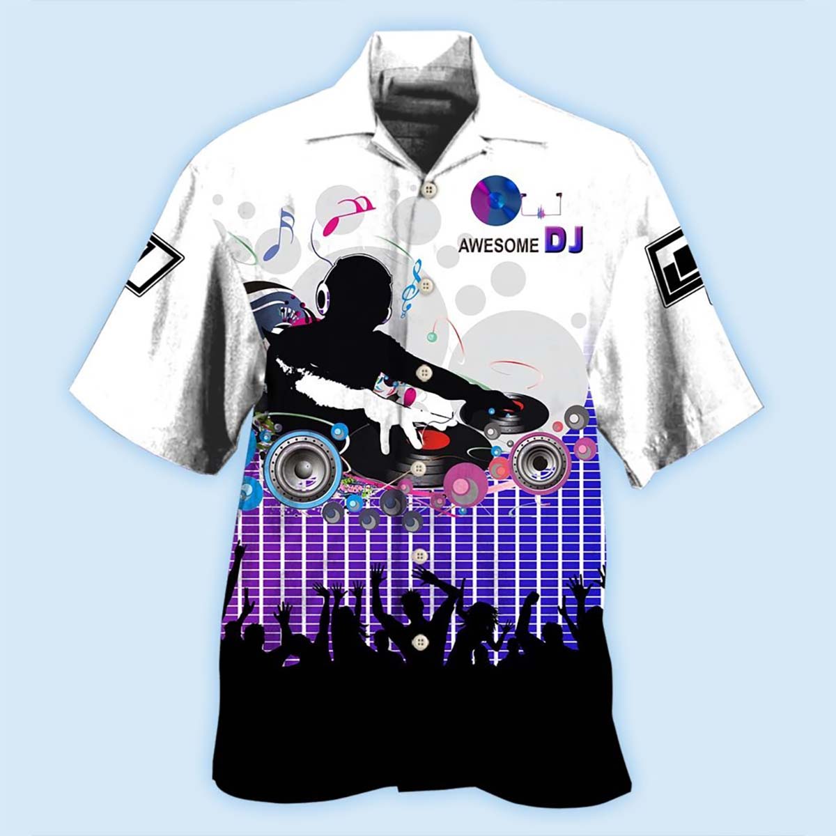 Music DJ Awesome Sound Remix Hawaiian Shirt For Summer Events And Casual Outdoor Wear