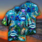 Shark Sea Awesome Hawaiian Shirt Pattern Detail For Summer Holidays And Outdoor Fun