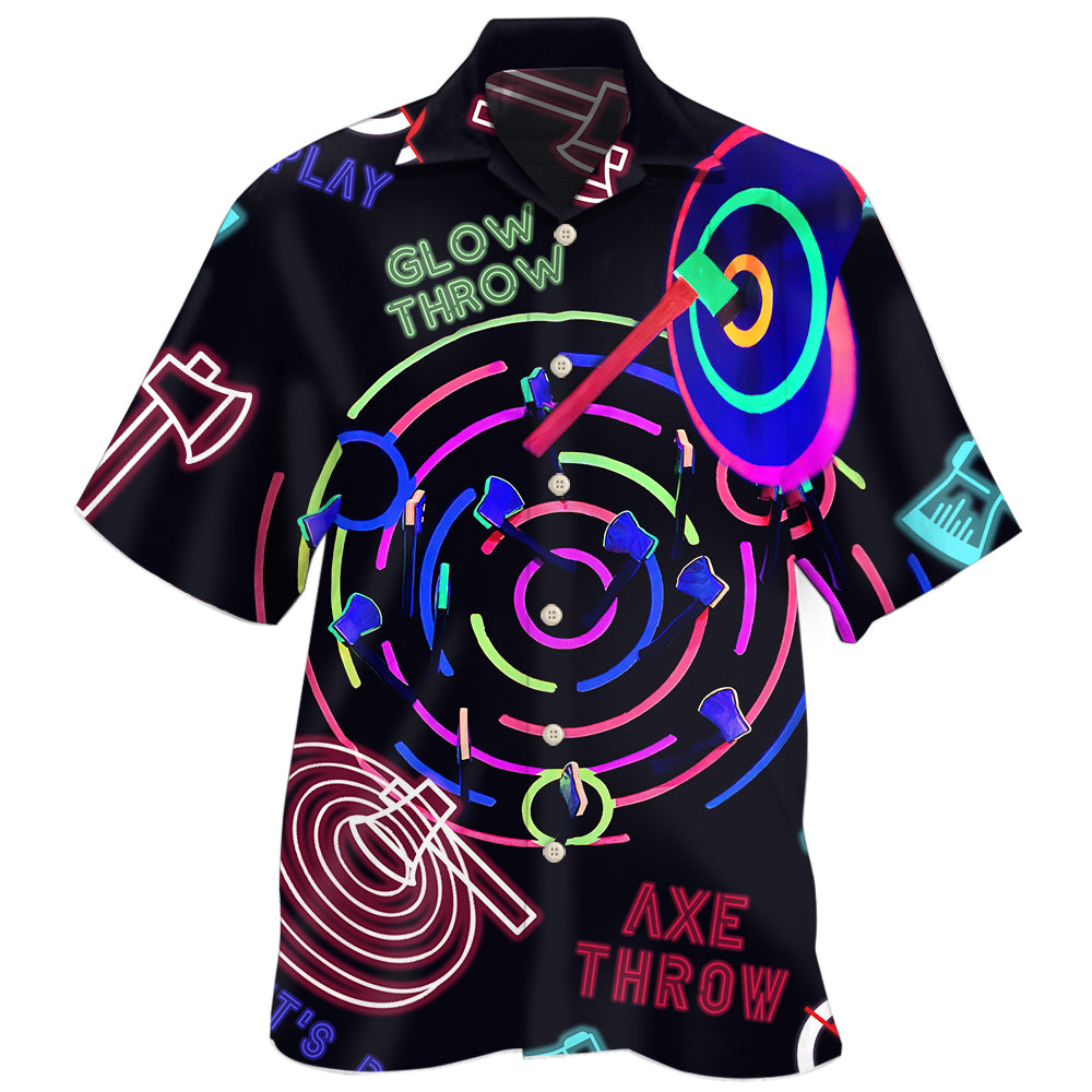 Axe Throwing Strength Sport Hawaiian Shirt For Resort Trips, Coastal Parties, And Warm Weather Style