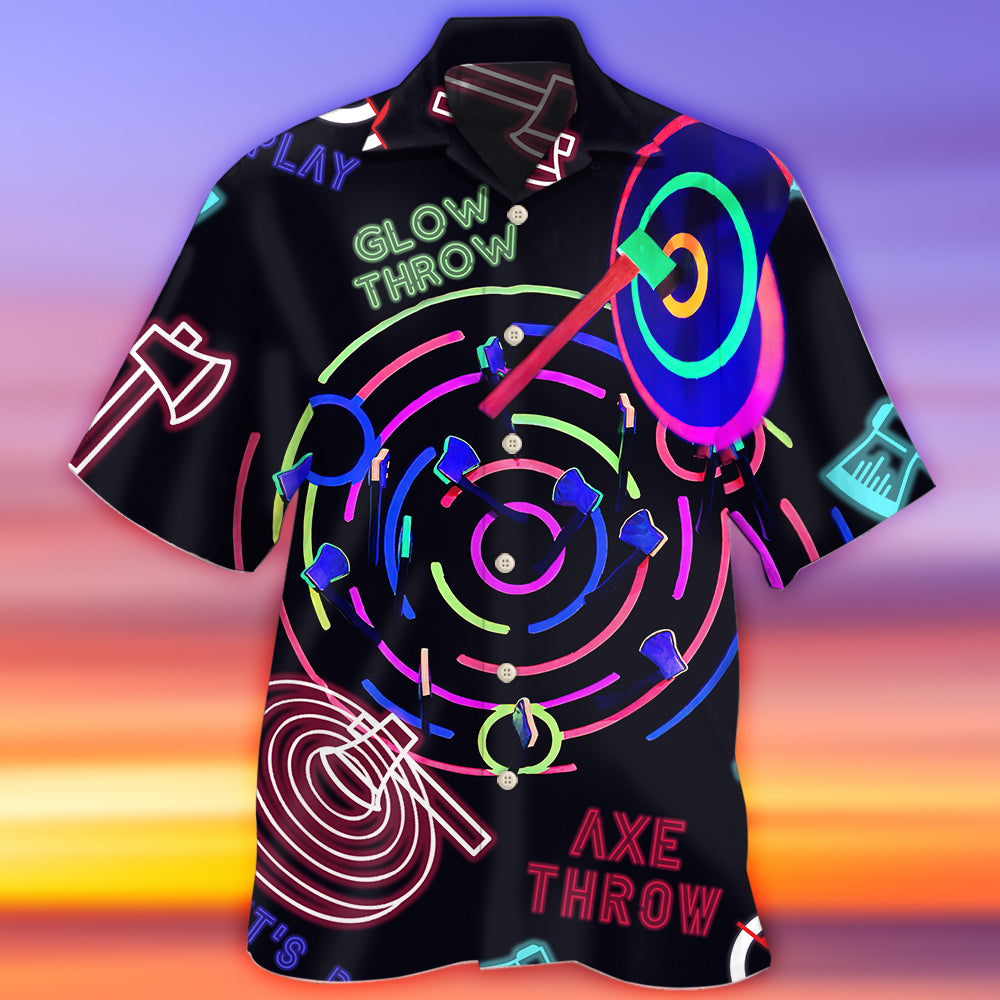 Axe Throwing Strength Sport Hawaiian Shirt For Resort Trips, Coastal Parties, And Warm Weather Style
