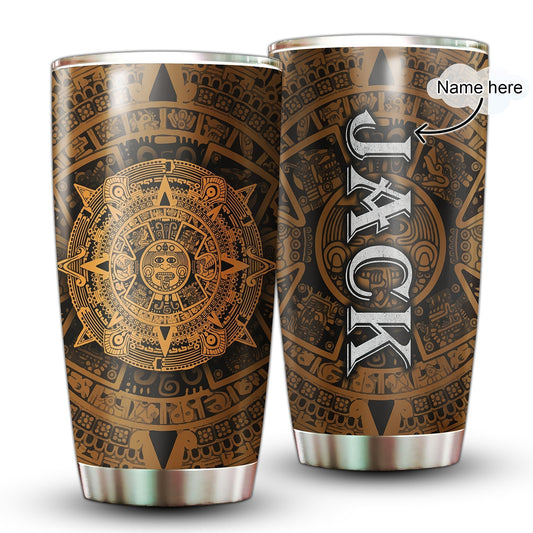 Aztec Mexico Beautiful Personalized 20 Oz Tumbler For Coffee Travel And Daily Drinks