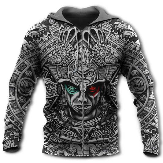Aztec Warrior Powerful Hoodie For Cultural Expression Daily Style And Comfortable Outfits