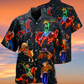 Neon Vintage Cowboy Hawaiian Shirt For Poolside Relaxation And Sunny Getaways