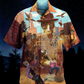 Cowboy Cats Vintage Hawaiian Shirt For Warm Weather Outing And Resort Wear