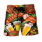 BBQ Beer Beach Shorts For Coastal Adventures And Travel Ready Comfort