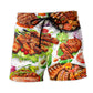 BBQ Beach Shorts For Casual Day Trips And Leisure And Relaxation
