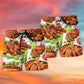 BBQ Beach Shorts Pattern Detail For Relaxed Weekends And Leisure And Relaxation