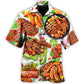 Summer BBQ Grill Hawaiian Shirt For Summer Vacation, Beach Travel, And Casual Wear