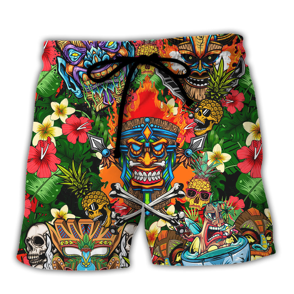 Skull Beach Shorts For Island Getaways And Thoughtful Gift Giving