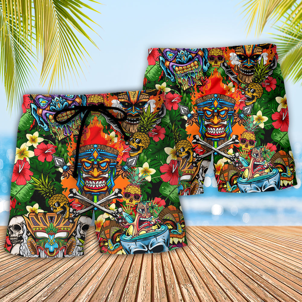 Skull Beach Shorts For Island Getaways, Seaside Leisure, And Thoughtful Gift Giving