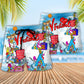 Music Live Music Festival Beach Shorts Pattern Detail For Casual Outings And Lightweight Summer Style