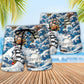 Sailing Beach Shorts Pattern Detail For Relaxed Weekends And Versatile Outdoor Wear
