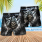 Skull Beach Shorts Pattern Detail For Seaside Leisure And Laid Back Styling