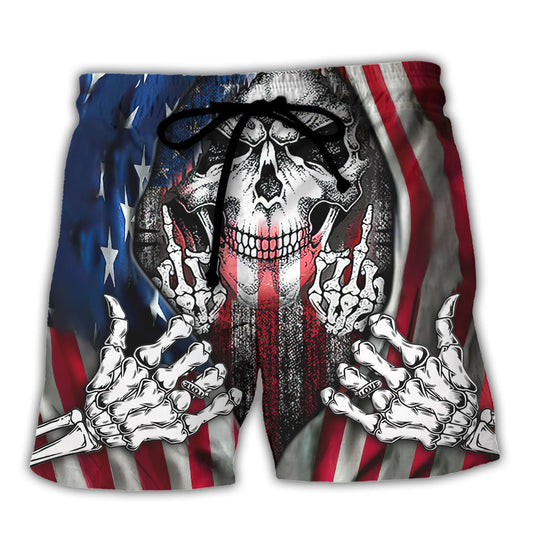 Skull Broken Patience With Strong Comeback Beach Shorts For Striking Resort Looks