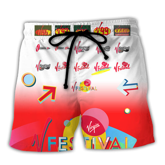 Music Live Music Festival Rock Beach Shorts For Resort Getaways And Weekend Casual Style
