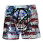 Skull Beach Shorts For Weekend Travel And Bright Seasonal Outfits