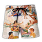 Sunbathing Beach Shorts Pattern Detail For Summer Travel And Travel Ready Comfort